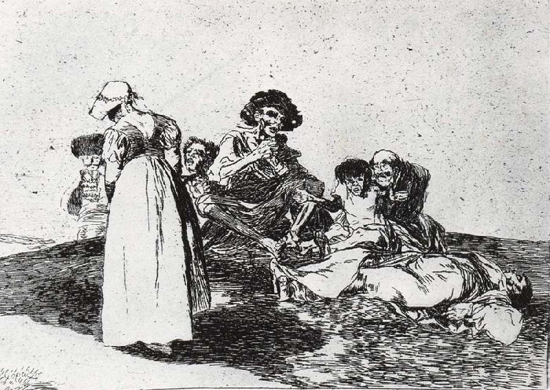 Francisco Goya Lo peor es pedir Sweden oil painting art